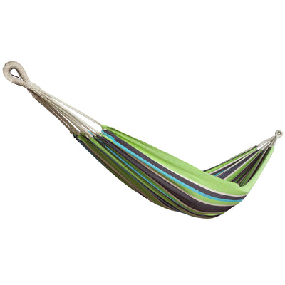 Bliss Hammocks Single Hammock with Rope Loops & Tree Straps, 220lb, Country Club - VMInnovations