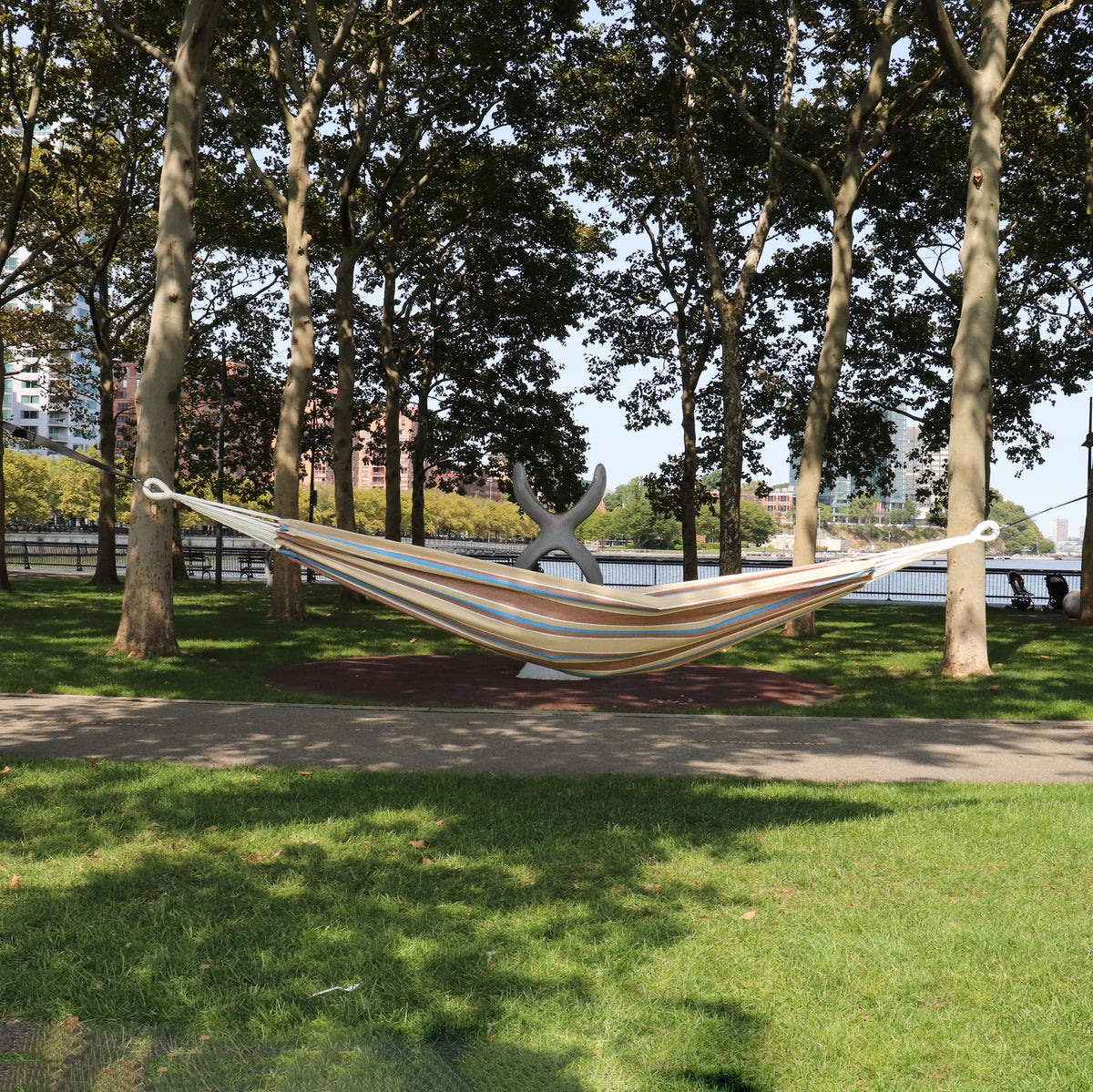 Bliss Hammocks Single Hammock w/ Rope Loops & Tree Straps, 220lb, (Open Box) - VMInnovations