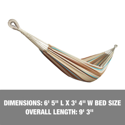 Bliss Hammocks Single Hammock w/ Rope Loops & Tree Straps, 220lb, (Open Box) - VMInnovations