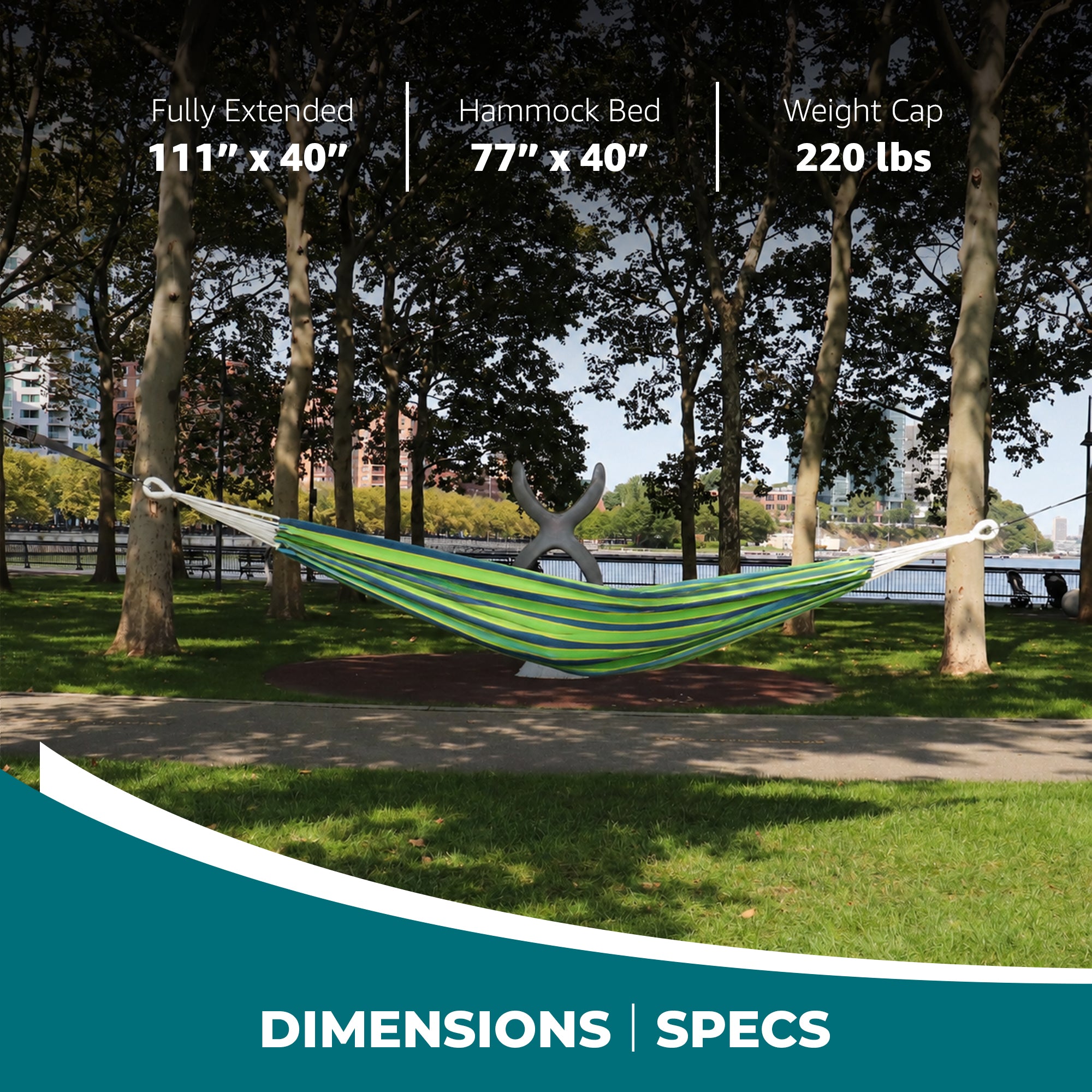 Bliss Hammocks Single Hammock w/ Rope Loops & Tree Straps, 220lb (Used) - VMInnovations