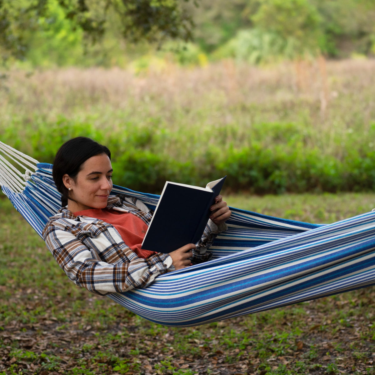 Bliss Hammocks Single Hammock with Rope Loops & Tree Straps, 220 lb, (Open Box)