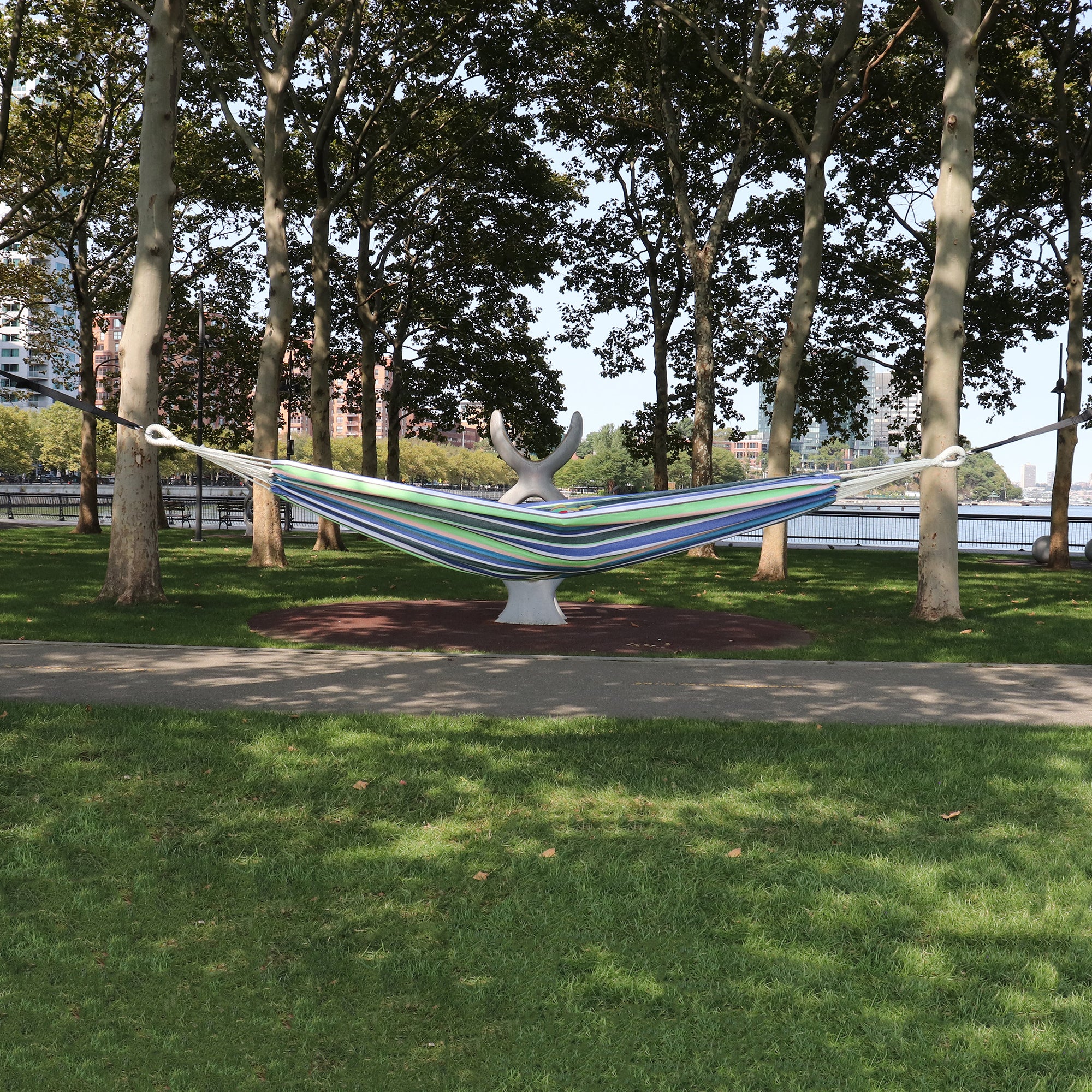 Bliss Hammocks Double Hammock with Rope Loops & Tree Straps, 265 lb, (Open Box)