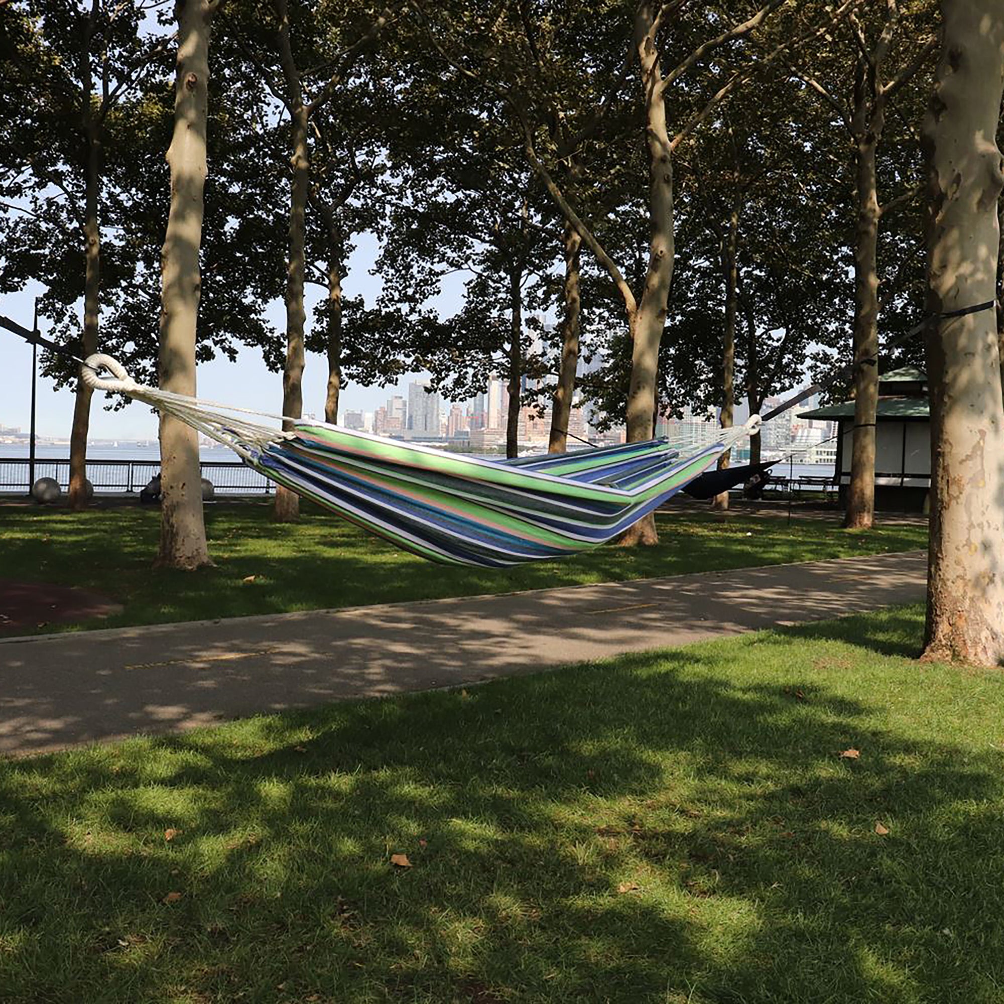 Bliss Hammocks Double Hammock with Rope Loops & Tree Straps, 265 lb, (Open Box)