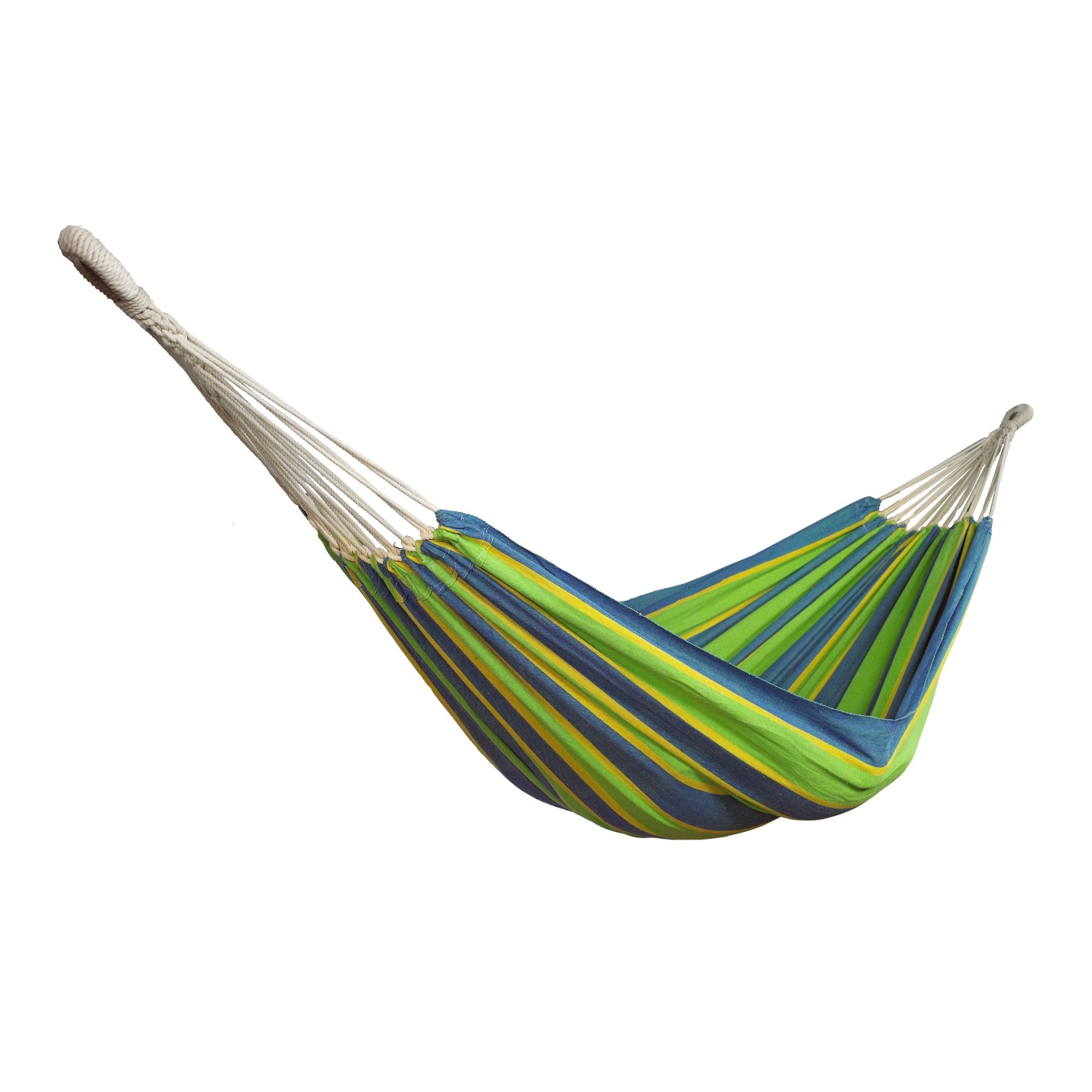 Bliss Hammocks Double Hammock w/ Rope Loops & Tree Straps, 265 lb, Mediterranean