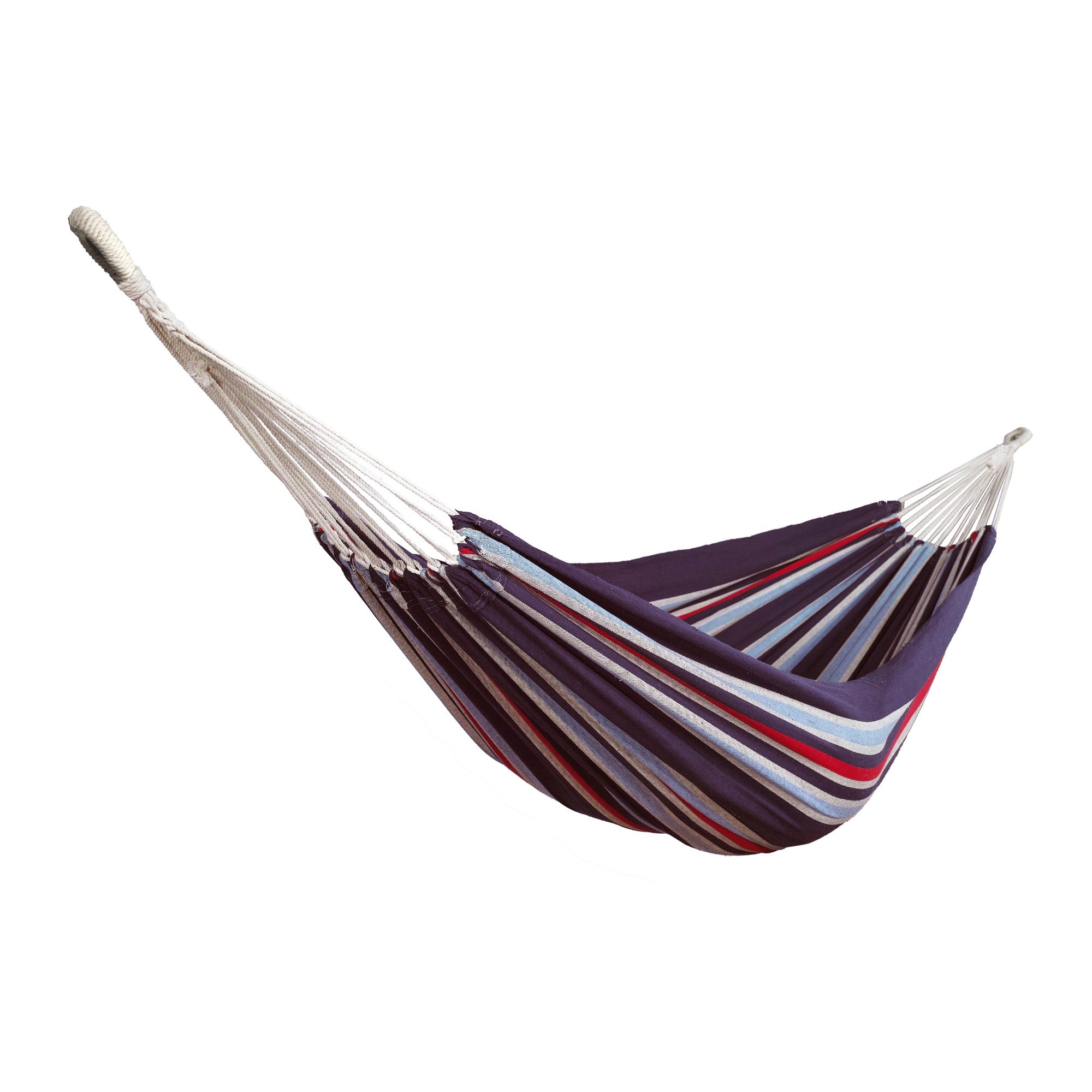 Bliss Hammocks Double Hammock with Rope Loops & Tree Straps, 265 lb, Patriotic