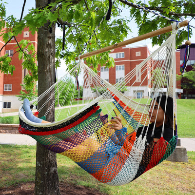Bliss Hammocks Tahiti Rope Hammock Chair W Spreader Bar & Hardware, (Open Box)
