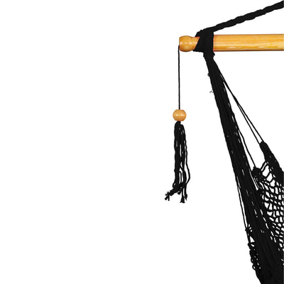 Bliss Hammocks Tahiti Rope Hammock Chair w/Spreader Bar and Hardware, (Open Box) - VMInnovations