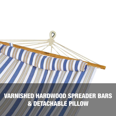 Bliss Hammocks Caribbean Hammock w/ Pillow & Hardware, 48" Wide, (Open Box) - VMInnovations