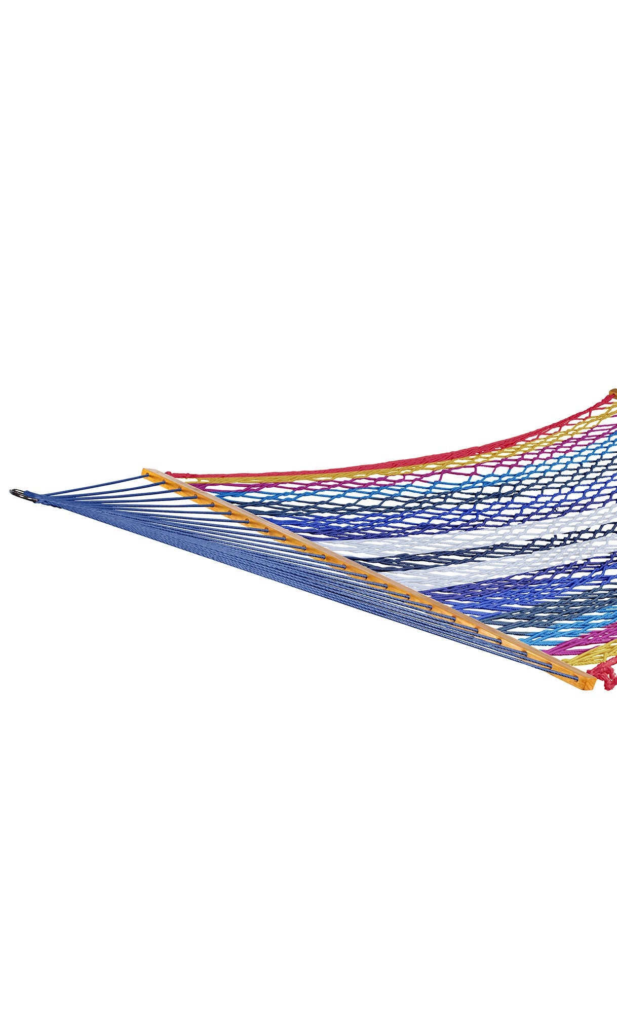 Bliss Hammocks Weekender 2-Person Polyester Rope Hammock w/ Spreader Bar, 80x55 - VMInnovations