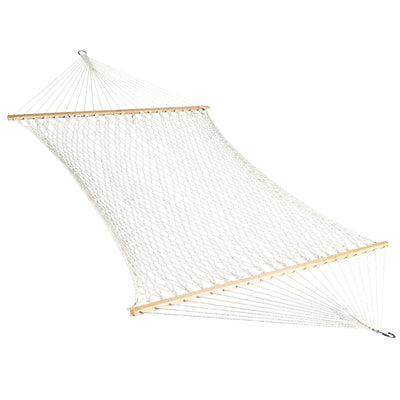 Bliss Hammocks Classic 2-Person Cotton Rope Hammock w/Spreader, 80x60,(Open Box) - VMInnovations
