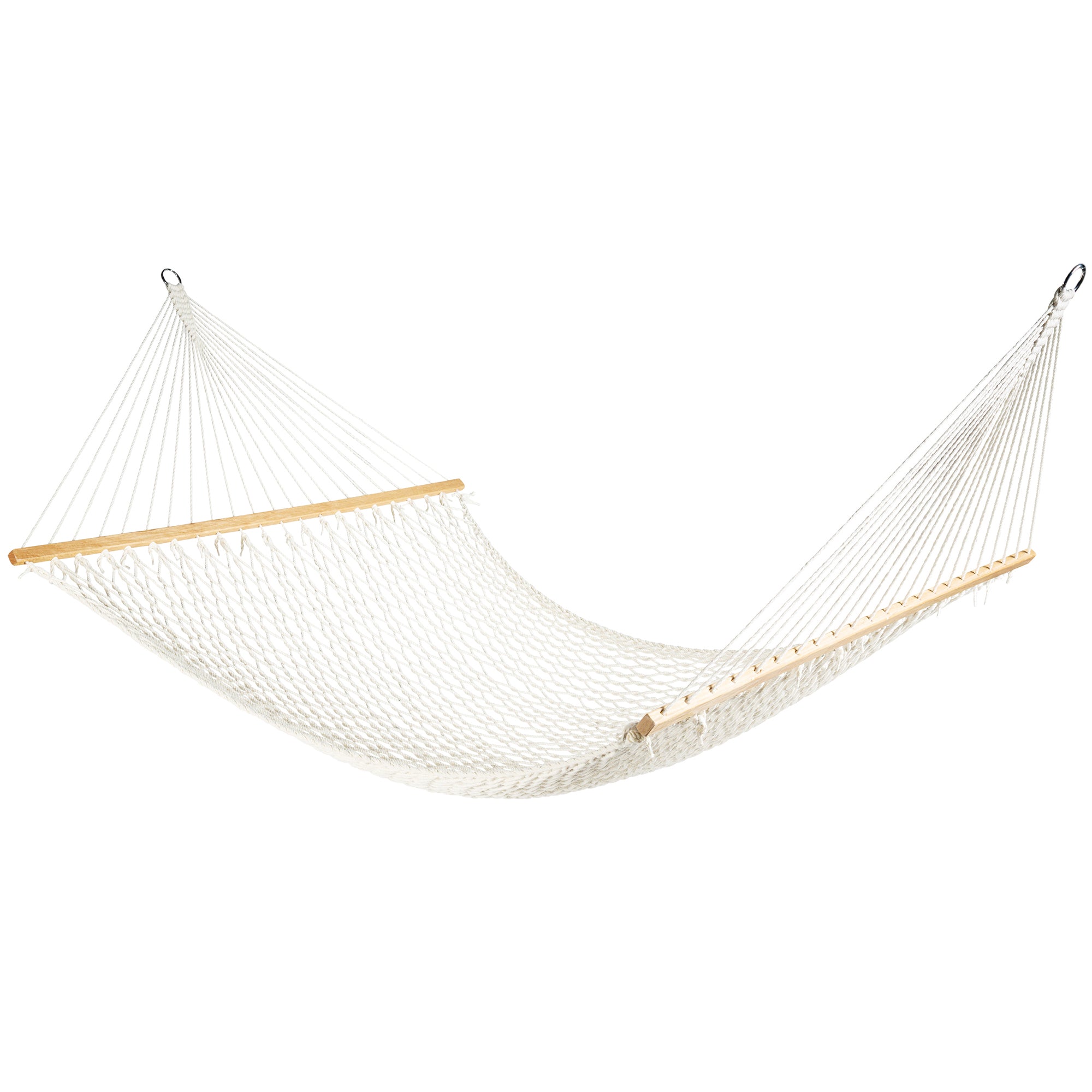 Bliss Hammocks Classic 2-Person Cotton Rope Hammock w/Spreader, 80x60,(Open Box) - VMInnovations