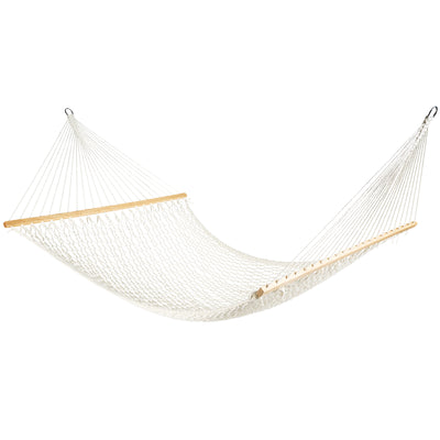 Bliss Hammocks Classic 2-Person Cotton Rope Hammock w/Spreader, 80x60,(Open Box) - VMInnovations