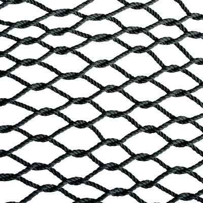 Bliss Hammocks Classic 2-Person Cotton Rope Hammock w/Spreader Bar, 80x60, Black