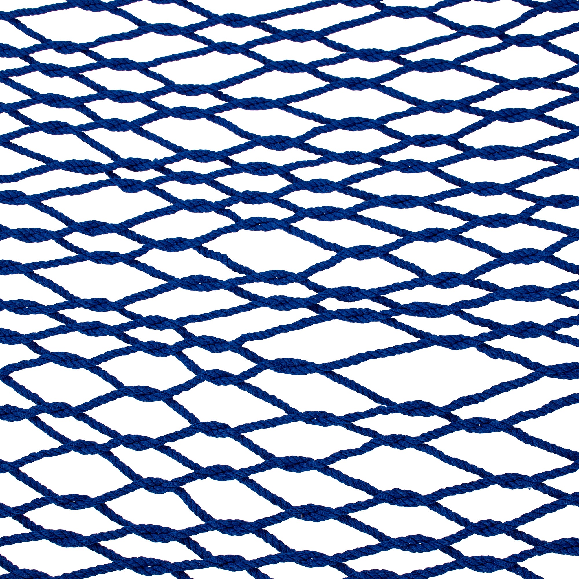 Bliss Hammocks Classic 2-Person Cotton Rope Hammock w/Spreader Bar, 80x60, Blue - VMInnovations