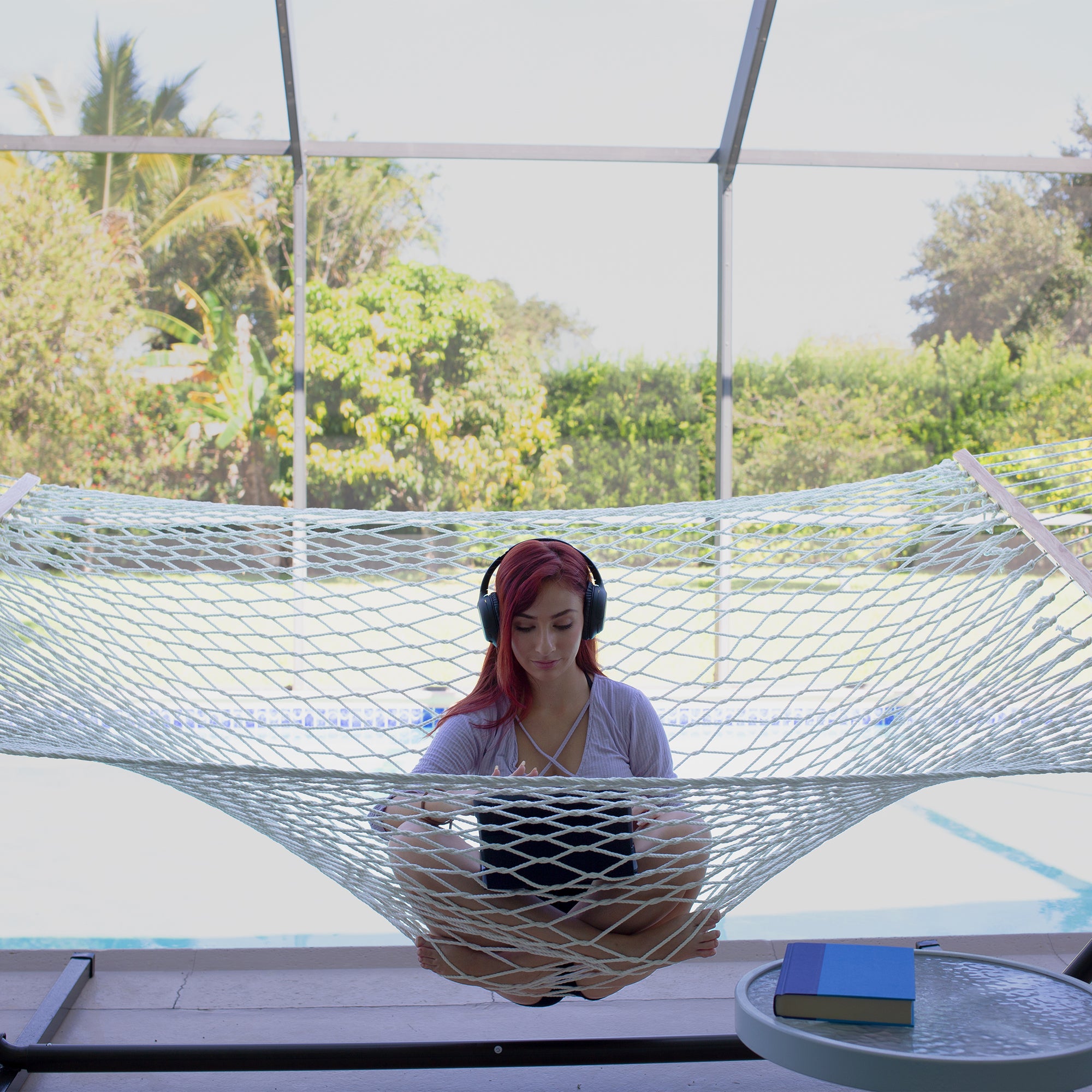 Bliss Hammocks Classic 2-Person Polyester Rope Hammock w/Spreader Bar (Open Box)