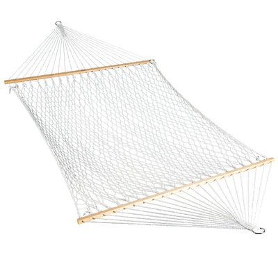 Bliss Hammocks Classic 2-Person Polyester Rope Hammock w/Spreader Bar (Open Box) - VMInnovations