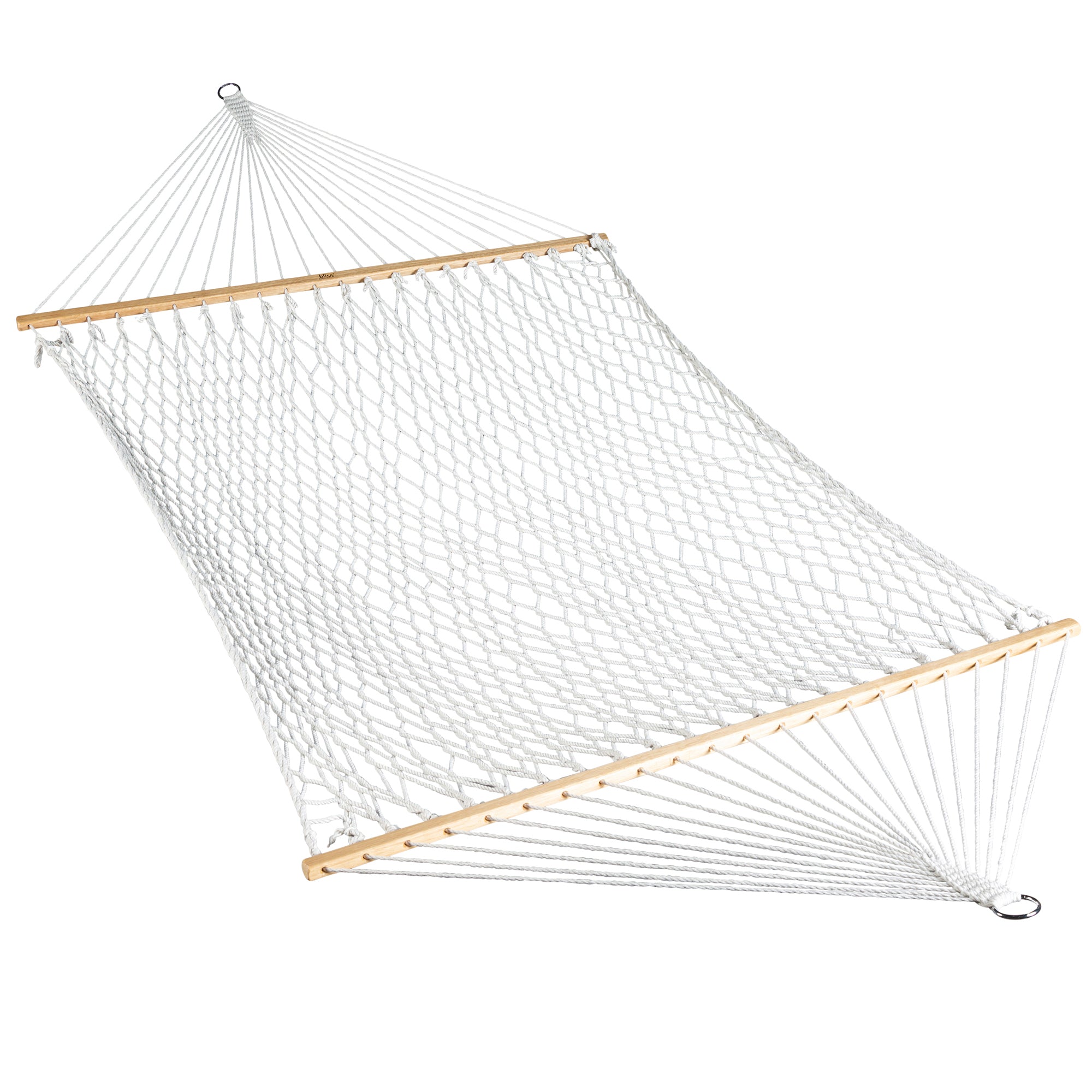 Bliss Hammocks Classic 2-Person Polyester Rope Hammock w/Spreader Bar (Open Box)