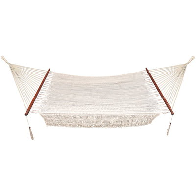 Bliss Hammocks 1-Person Cotton Rope Hammock w/Spreader Bar, 78x48 (Open Box) - VMInnovations