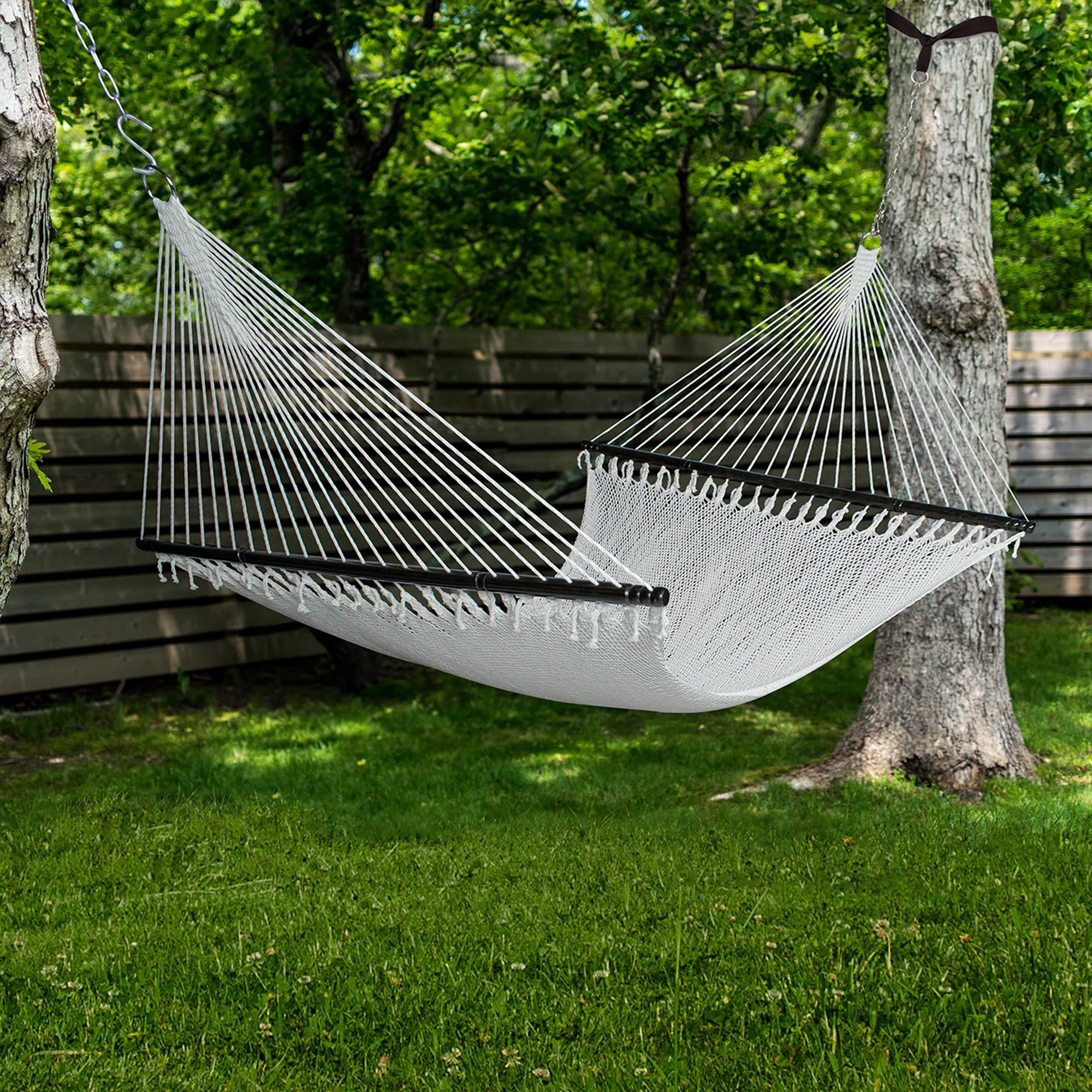 Bliss Hammocks Weekend Deluxe 2-Person Polyester Rope Hammock w/SpreaderOpen Box
