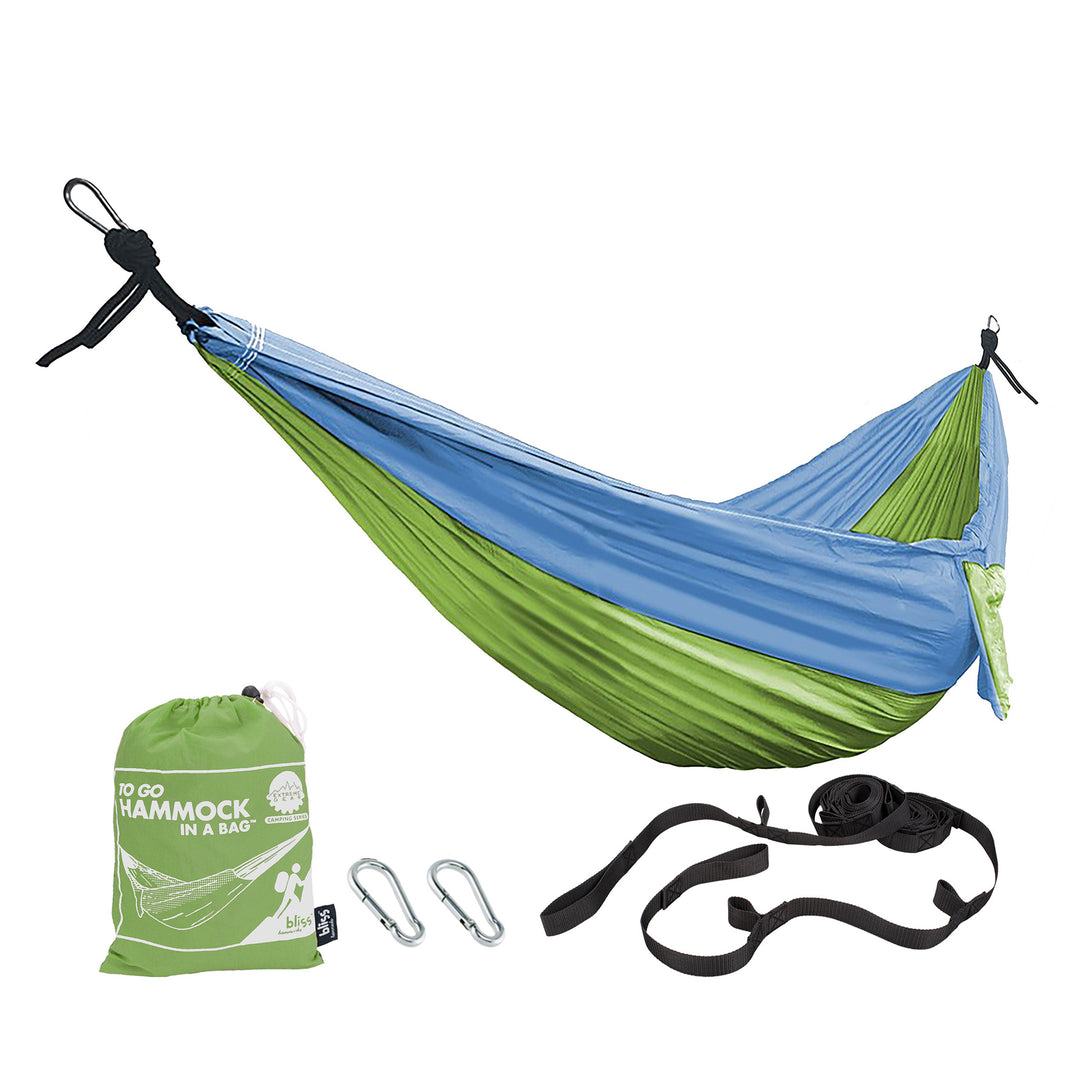 Bliss Hammocks Hammock in a Bag w/ Carabiner Hooks & Tree Straps, Mermaid - VMInnovations