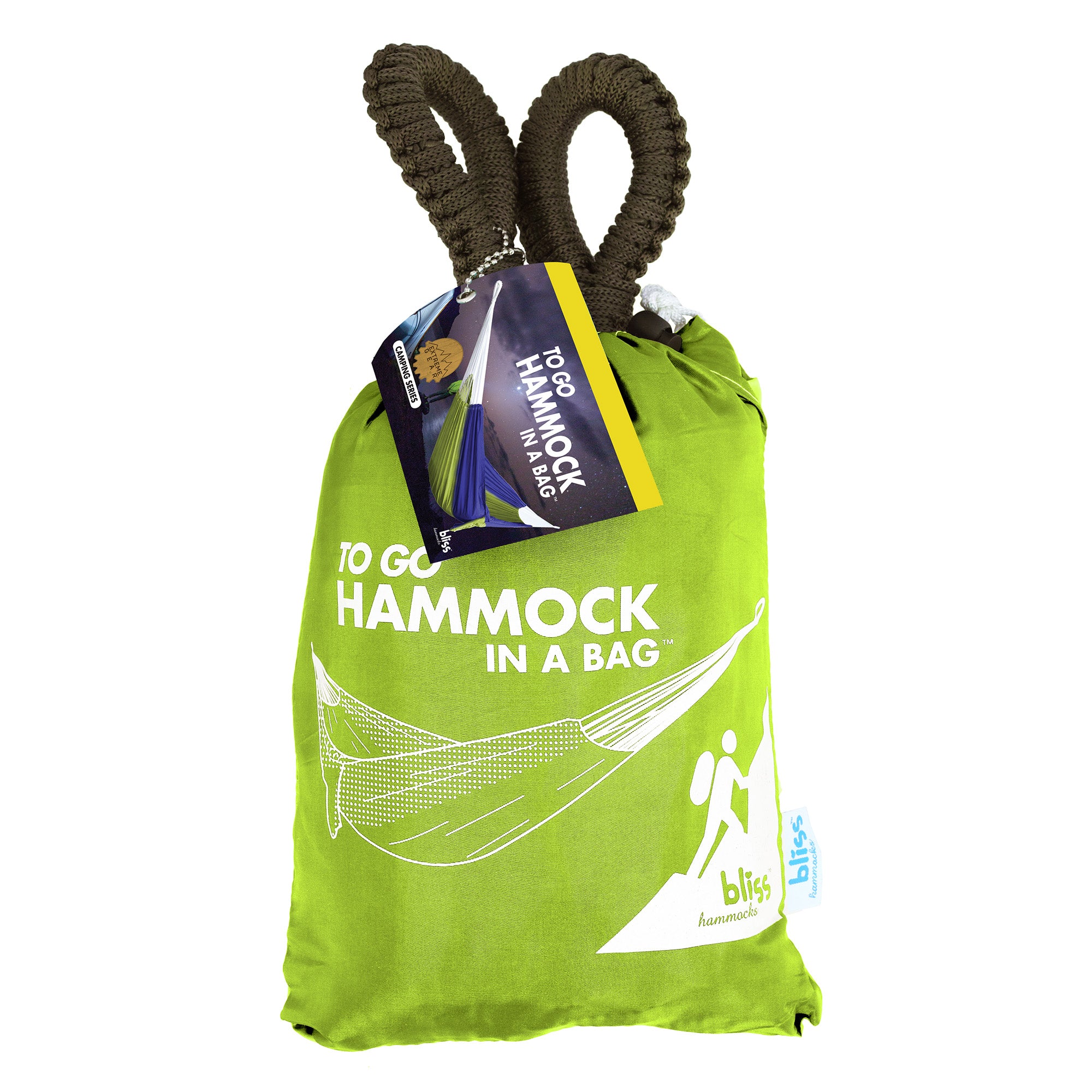 Bliss Hammocks Hammock in a Bag w/ Carabiner Hooks & Tree Straps, Mermaid - VMInnovations