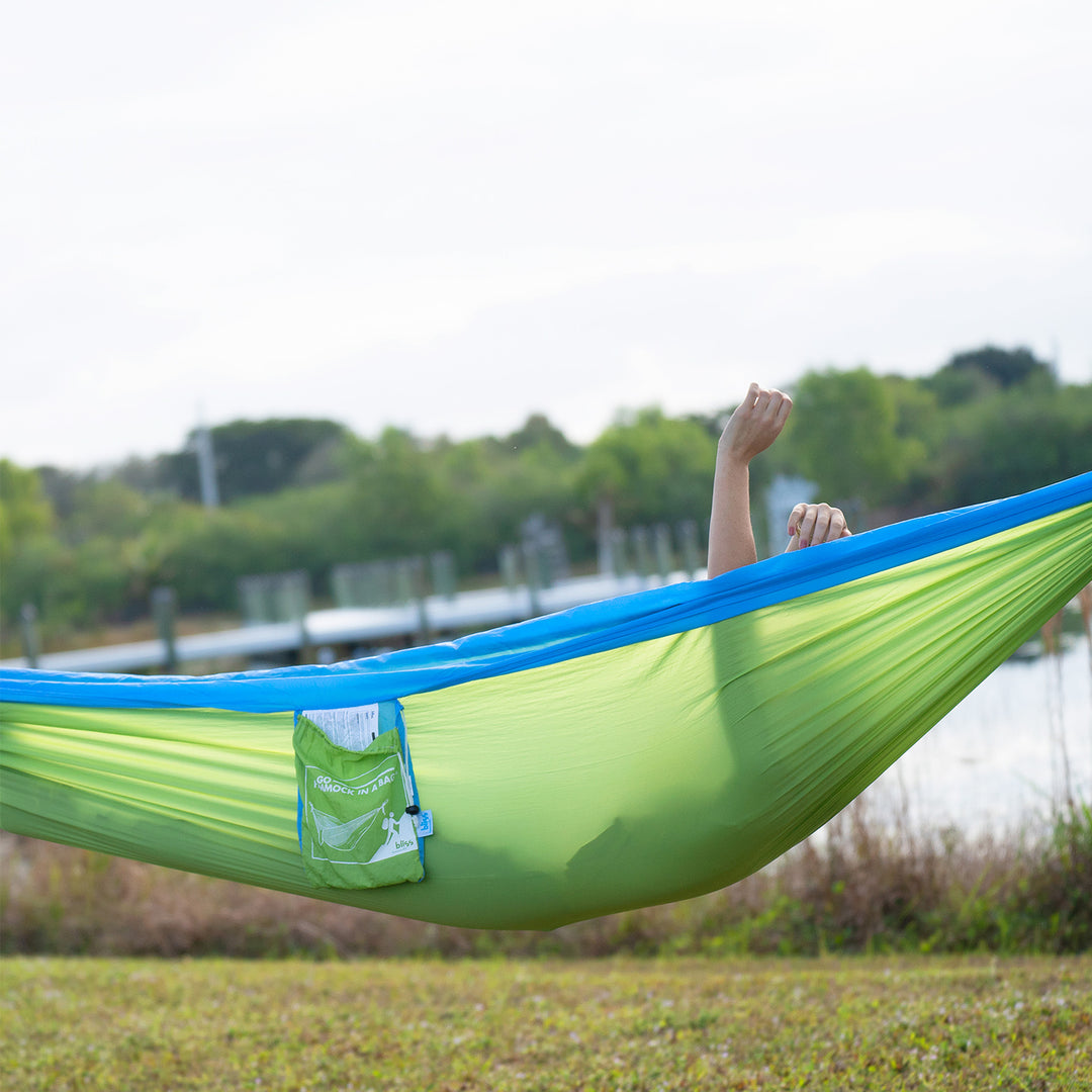 Bliss Hammocks Hammock in a Bag w/ Carabiner Hooks & Tree Straps, Mermaid - VMInnovations