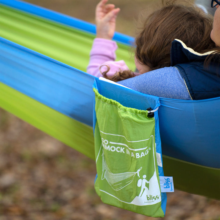 Bliss Hammocks Hammock in a Bag w/ Carabiner Hooks & Tree Straps, Mermaid - VMInnovations