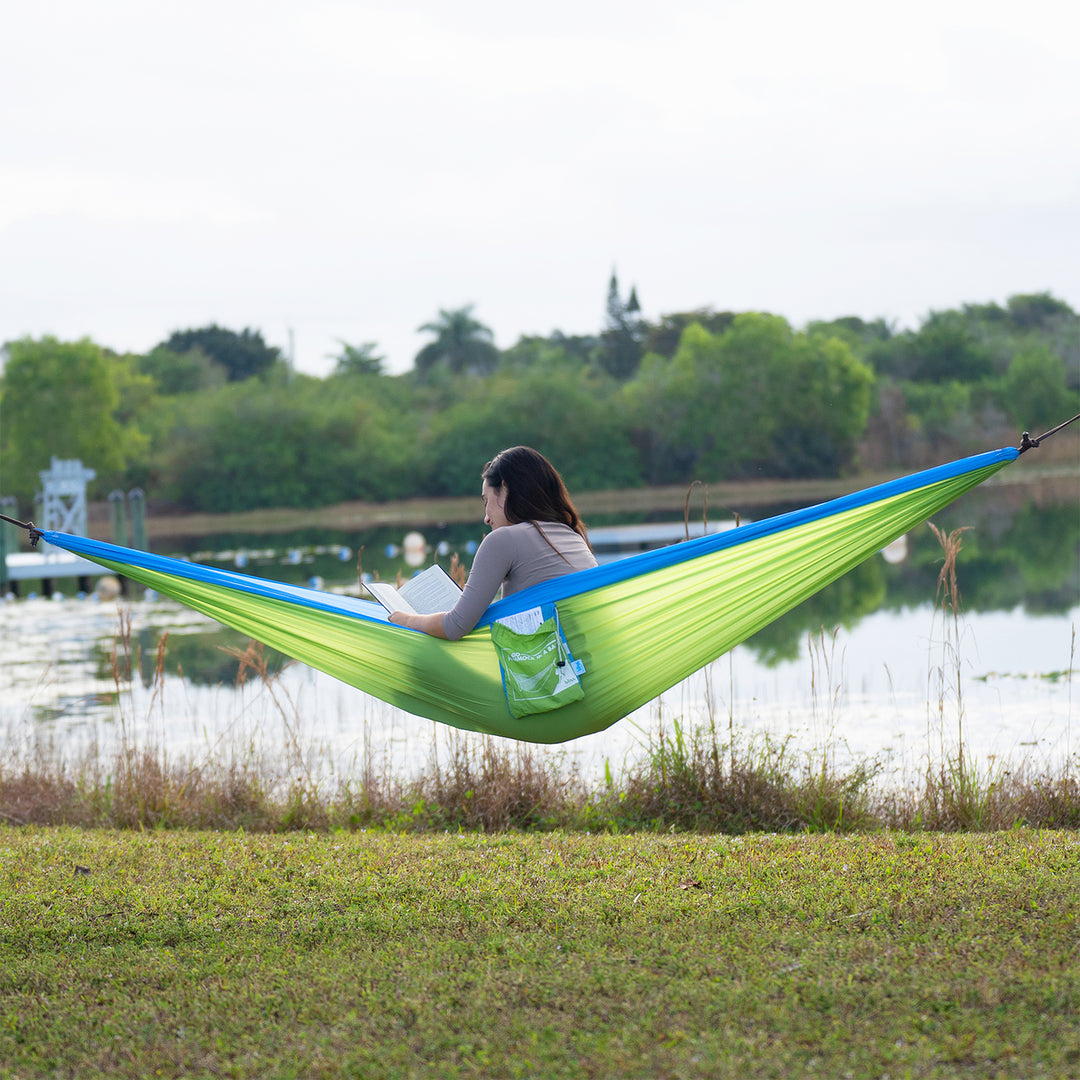 Bliss Hammocks Hammock in a Bag w/ Carabiner Hooks & Tree Straps, Mermaid - VMInnovations