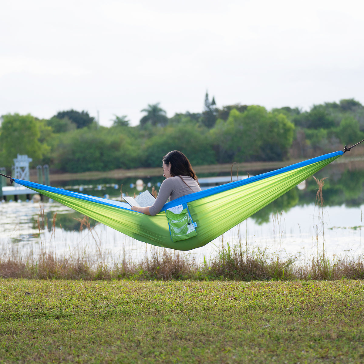 Bliss Hammocks Hammock in a Bag w/ Carabiner Hooks & Tree Straps, (Open Box)