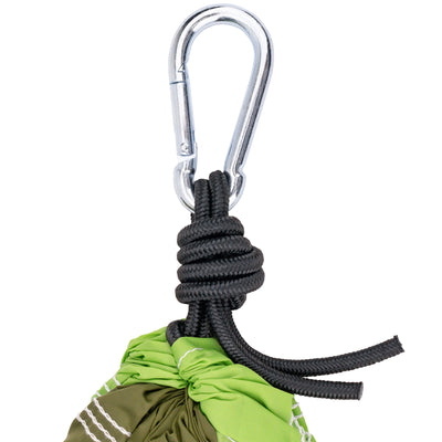 Bliss Hammocks Hammock in a Bag with Carabiner Hooks & Tree Straps, Forest Green - VMInnovations