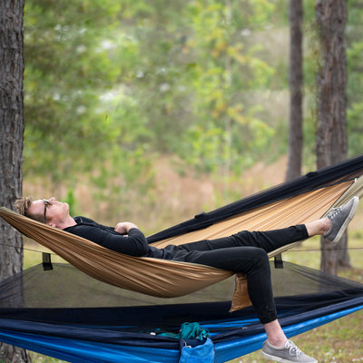 Bliss Hammocks Hammock in a Bag with Mosquito Net and Tree Straps, (Open Box)