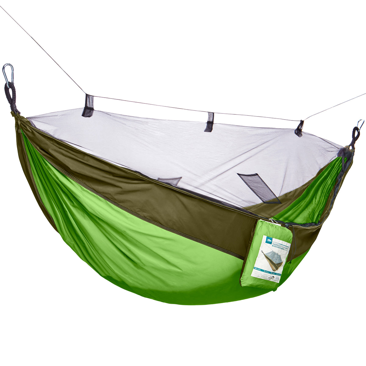 Bliss Hammocks Hammock in a Bag with Mosquito Net and Tree Straps, (Open Box)