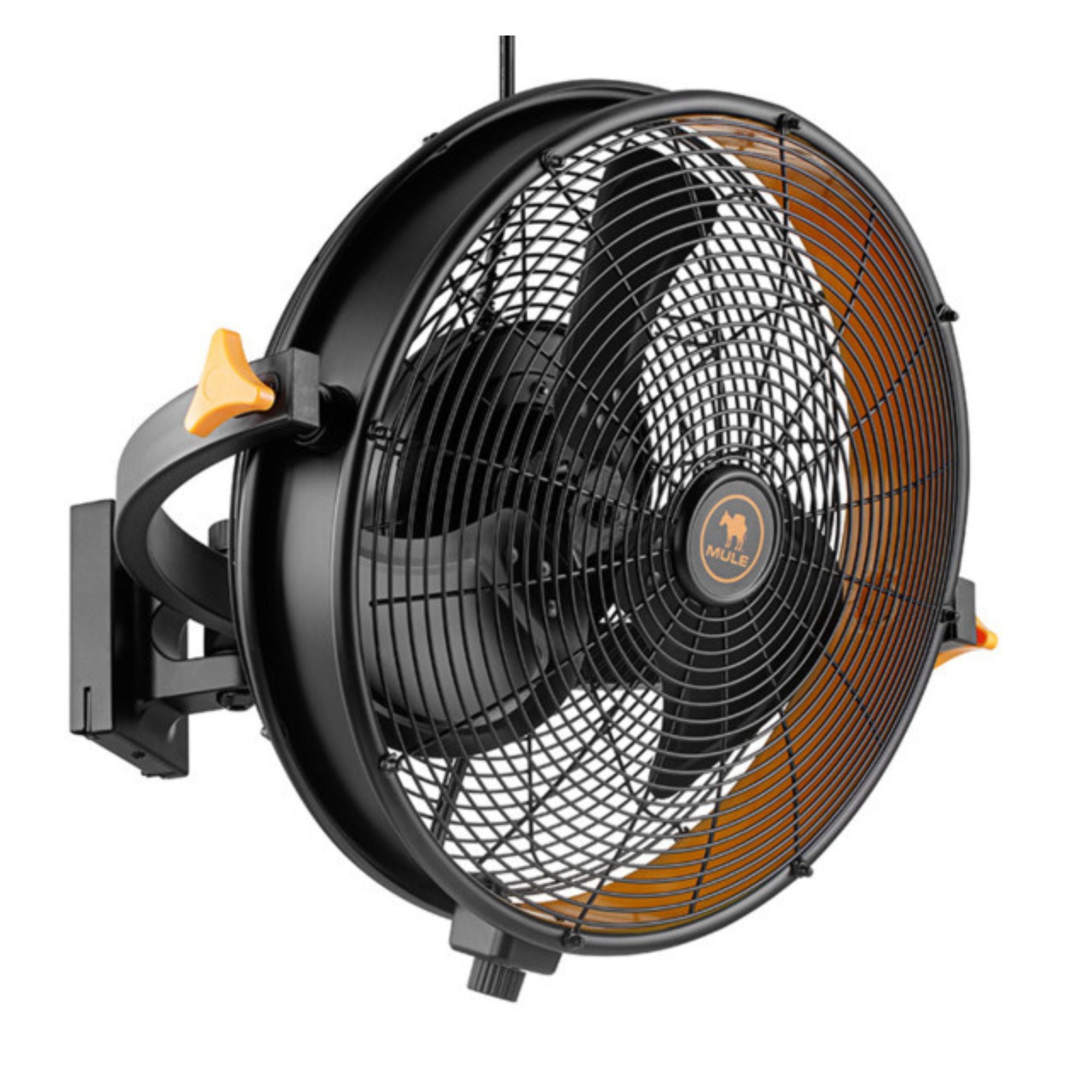 Mule Garage Wall Fan XL, Wall Mount Fan with 120-degree Swivel W 3 Speeds (Used)