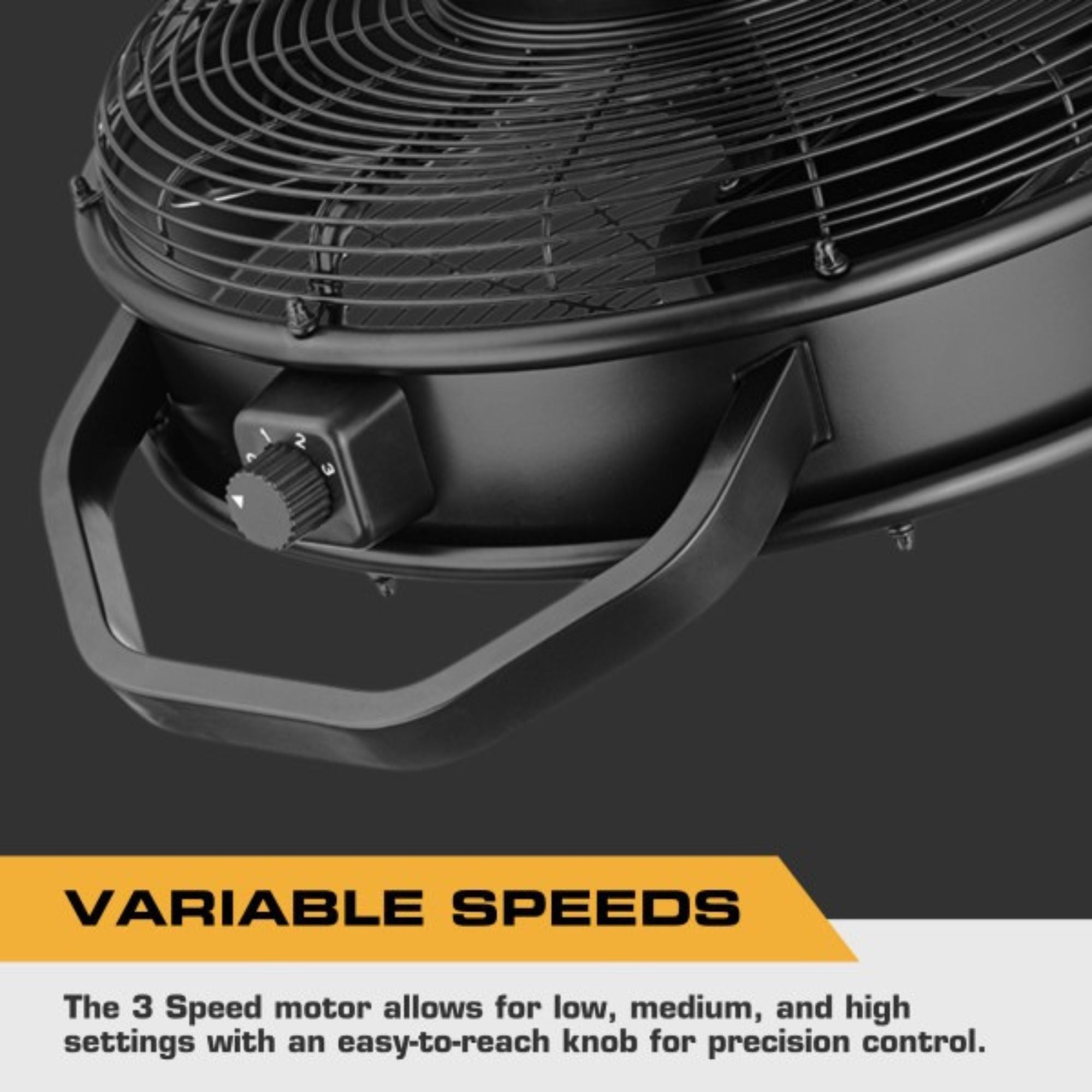 Wet-Rated Fan w/ Dual Height Ceiling Mount Options & 360-Degree Swivel(Open Box)