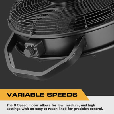 Wet-Rated Fan w/ Dual Height Ceiling Mount Options & 360-Degree Swivel(Open Box)