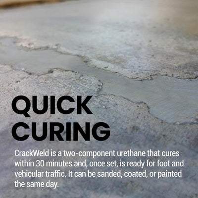 RadonSeal Concrete Floor Crack Repair DIY Kit Basements & Driveways, (Open Box)