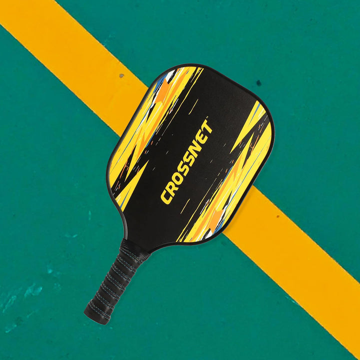 CROSSNET Pickleball Paddle with Fiberglass Face and Polymer Core, Graffiti - VMInnovations