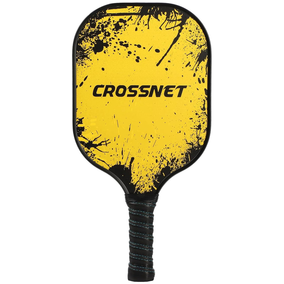 CROSSNET Pickleball Paddle with Fiberglass Face & Polymer Core, Cosmic Splatter - VMInnovations