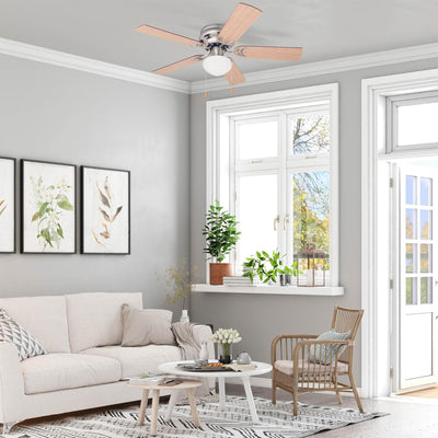 Prominence Home Alvina 42" Flush Mount Ceiling Fan with Light, (Open Box) - VMInnovations