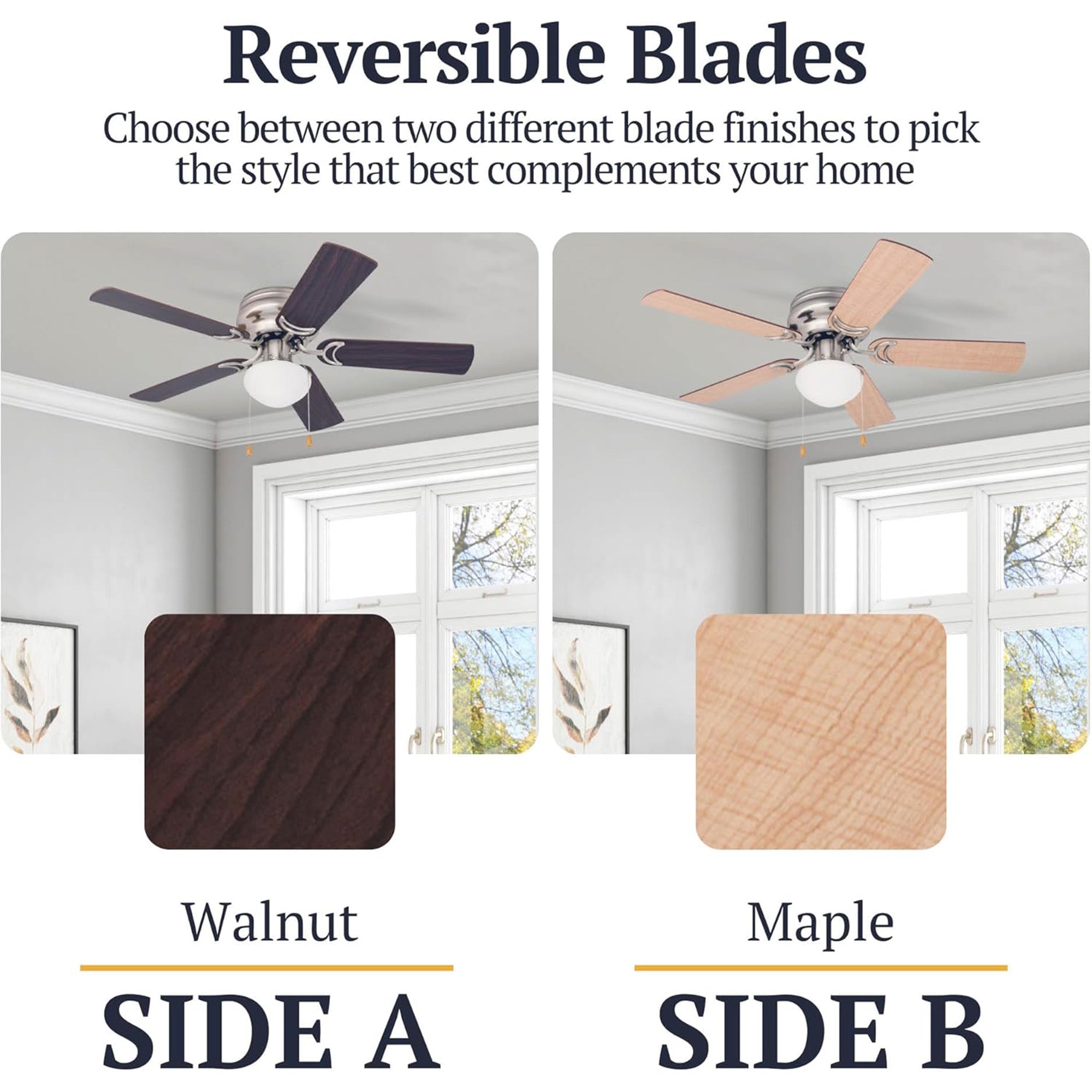 Prominence Home Alvina 42" Flush Mount Ceiling Fan with Light, (Open Box) - VMInnovations