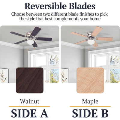 Prominence Home Alvina 42" Flush Mount Ceiling Fan with Light, (Open Box) - VMInnovations