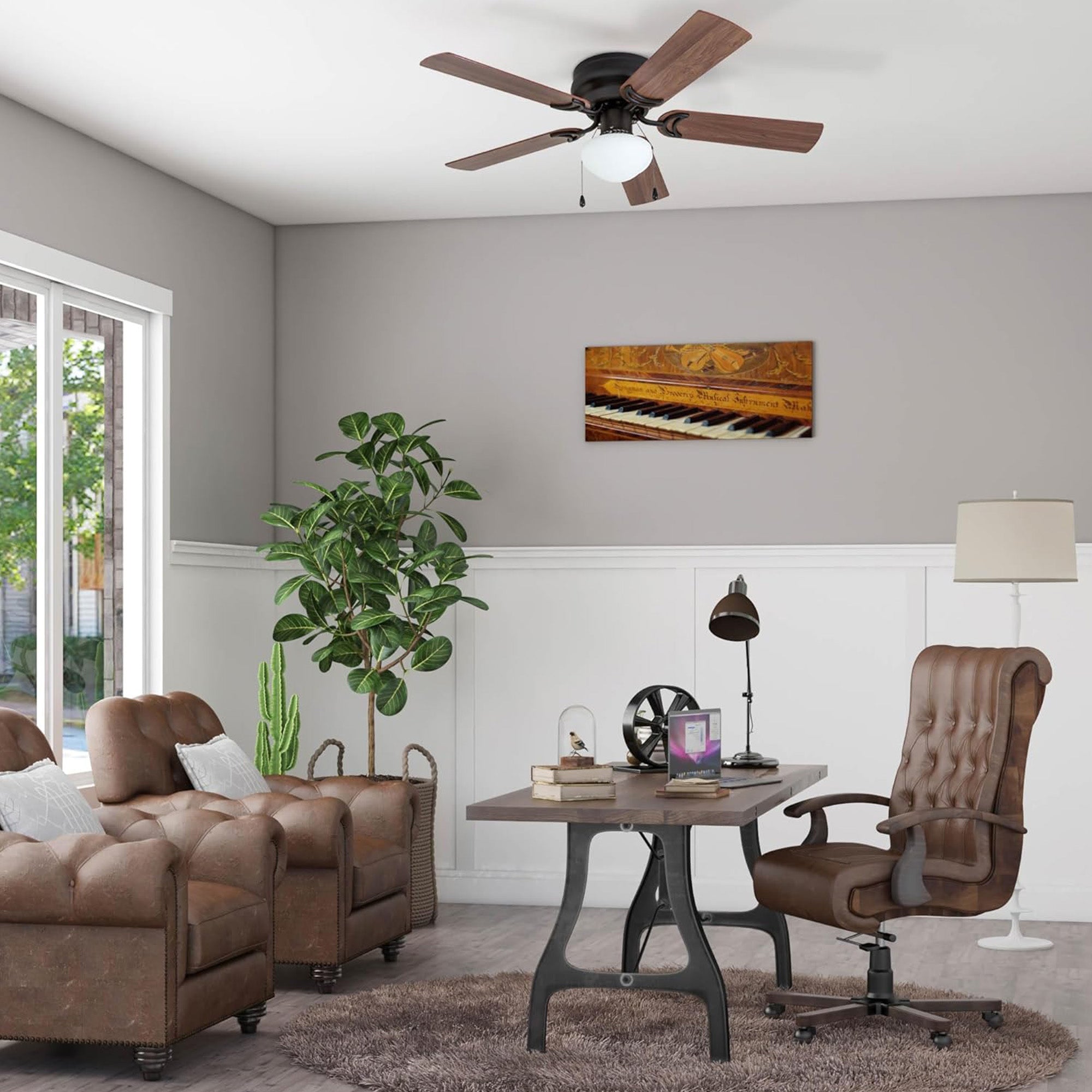 Prominence Home Alvina 42 Inch Indoor LED Ceiling Fan with Pull Chain,(Open Box)