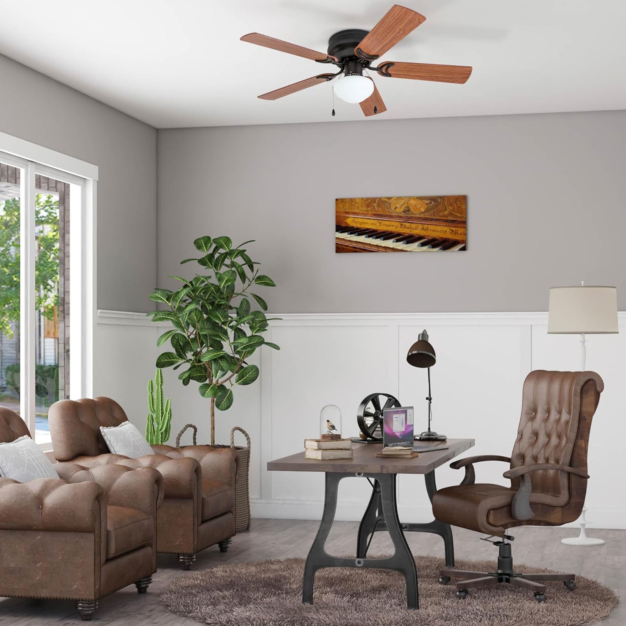 Prominence Home Alvina 42 Inch Indoor LED Ceiling Fan with Pull Chain,(Open Box)