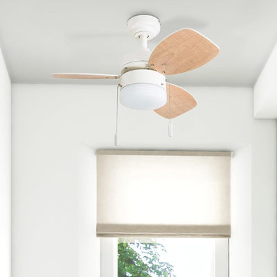 Honeywell Ocean Breeze 30" Indoor Ceiling Fan with Light & Pull Chain(Used)