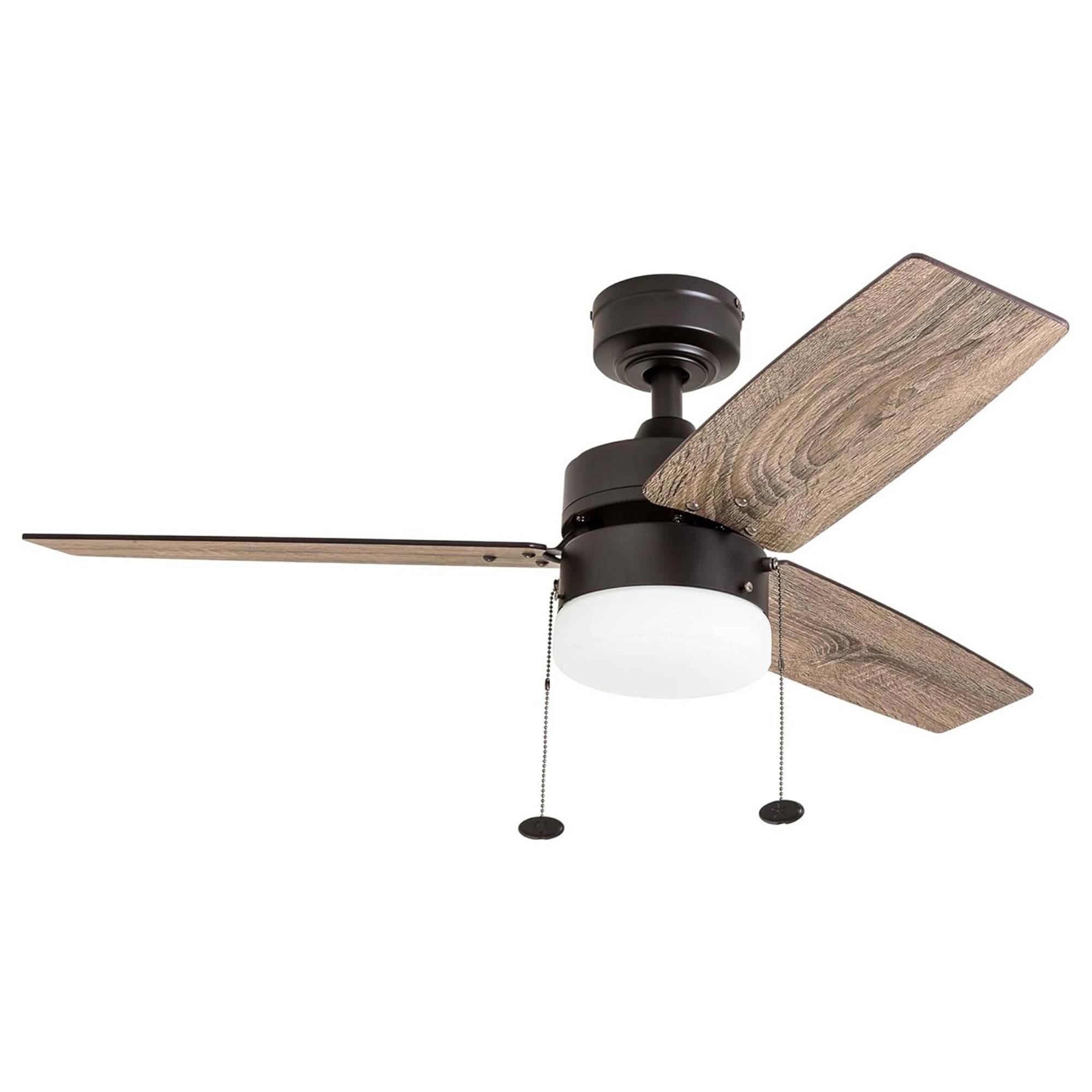 Prominence Home 42" Reston Ceiling Fan w/ Light, Pull Chain, & 3 Blades, Bronze