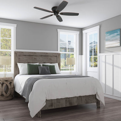 Honeywell Glen Alden 52" Indoor Low Profile Ceiling Fan, Rubbed Bronze(Open Box)