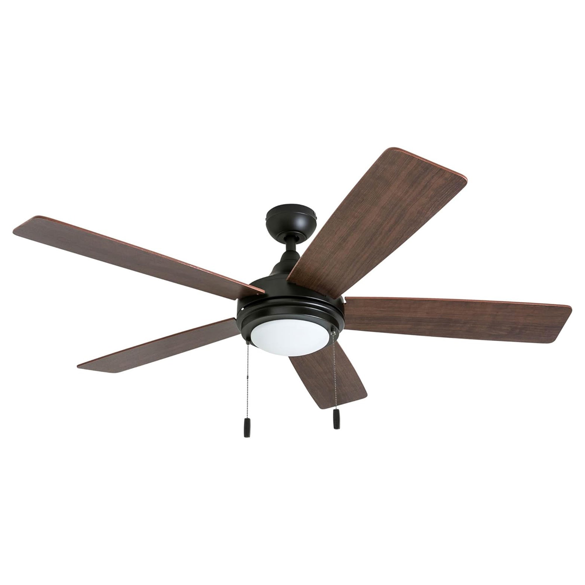 Honeywell Ventnor 52" Modern Farmhouse LED Ceiling Fan with Pull Chain, Bronze - VMInnovations