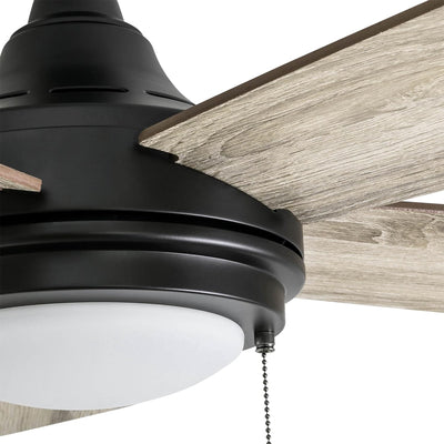 Honeywell Ventnor 52" Modern Farmhouse LED Ceiling Fan with Pull Chain, Bronze - VMInnovations