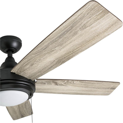 Honeywell Ventnor 52" Modern Farmhouse LED Ceiling Fan with Pull Chain, Bronze - VMInnovations