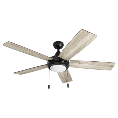 Honeywell Ventnor 52" Modern Farmhouse LED Ceiling Fan with Pull Chain, Bronze - VMInnovations